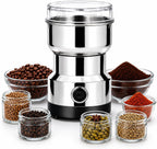 Moedor Elétrico de Café, Grãos, Temperos e Especiarias, Aço Inoxidável, Premium, 110V, Compacto e Potente