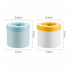 Forma de Gelo Silicone Cubo Flexível Circular Redonda