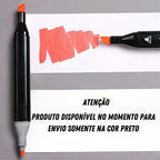 Kit De Canetas Marcador Permanente Ponta Dupla – 48 Cores